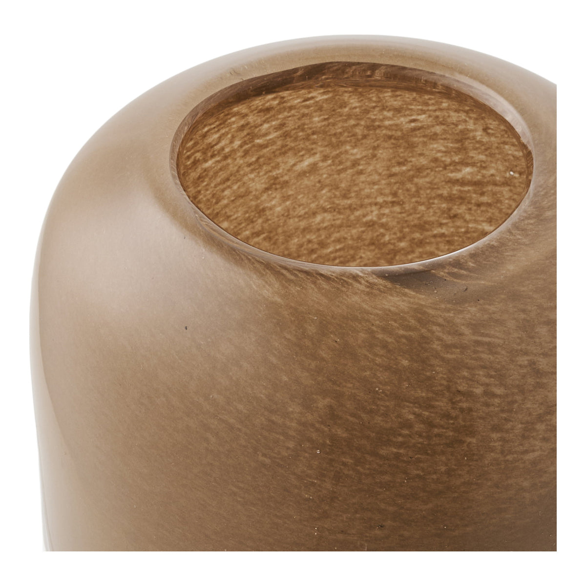 Kerzenhalter – Glas, mundgeblasen Braun, ø 8 × 7,5 cm – Ansicht 2