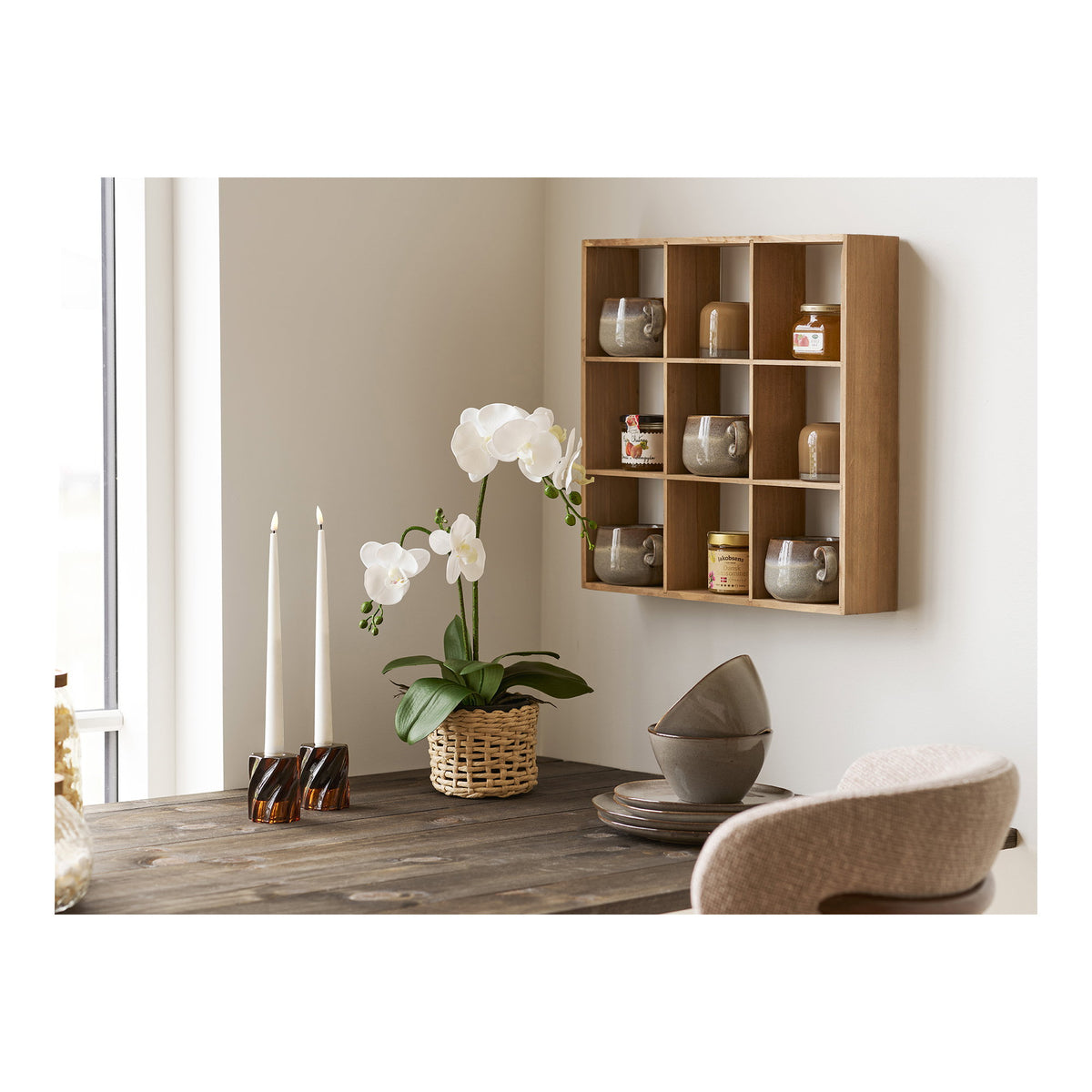 Kerzenhalter 2er-Set – Glas Rauchbraun – Ansicht 7