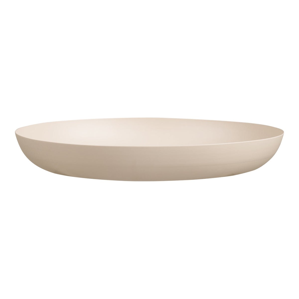 Tablett – Metall Beige, ø 30 × 4 cm – Ansicht 2