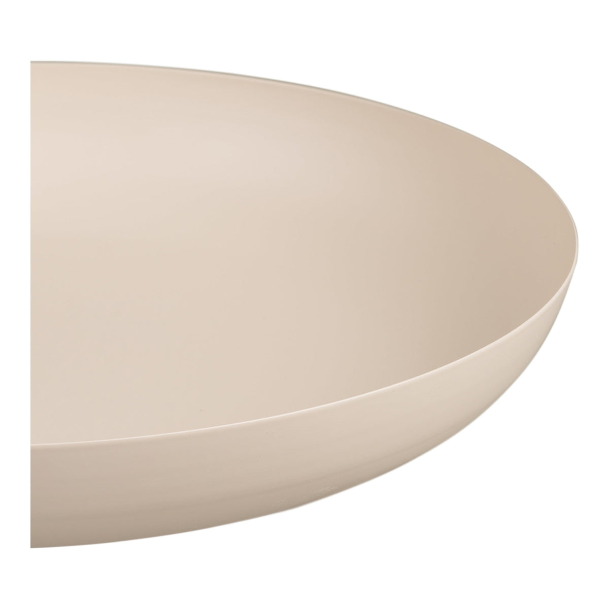 Tablett – Metall Beige, ø 30 × 4 cm – Ansicht 3