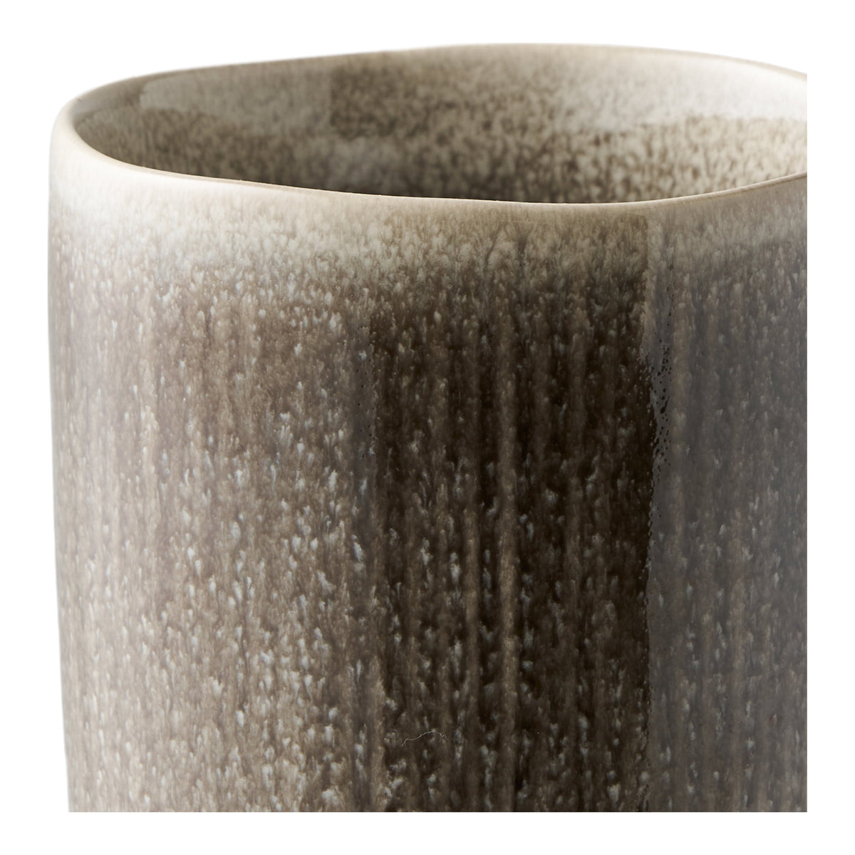 Nala Becher 4er-Set – Keramik Grau, ø 8 × 9,5 cm – Ansicht 2