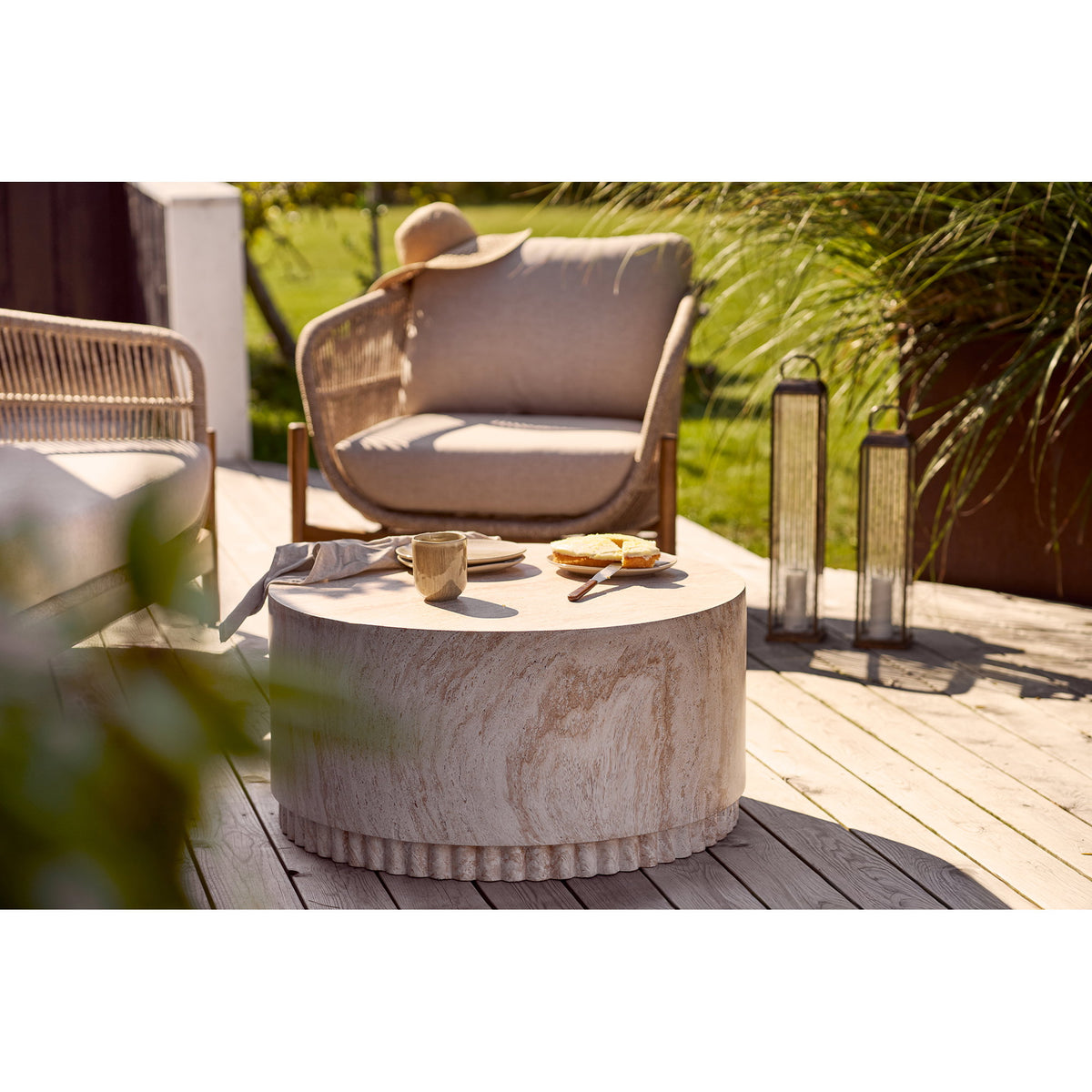Nala Becher 4er-Set – Keramik Beige, ø 8 × 9,5 cm – Ansicht 5