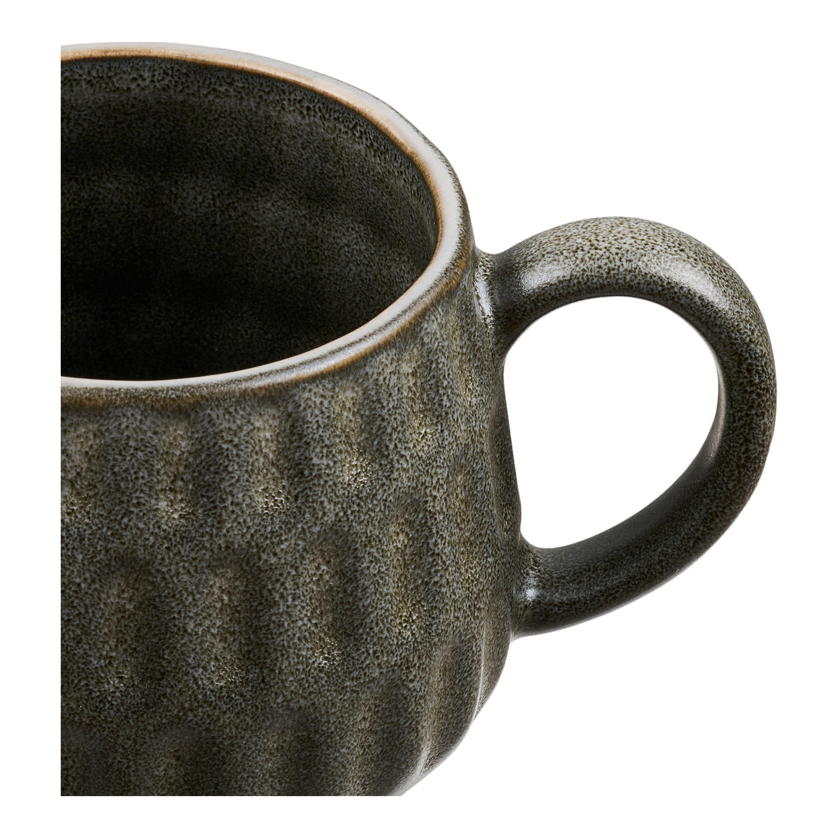 Jara Becher 2er-Set – Keramik Moosgrau, ø 8 × 7,6 cm – Ansicht 2