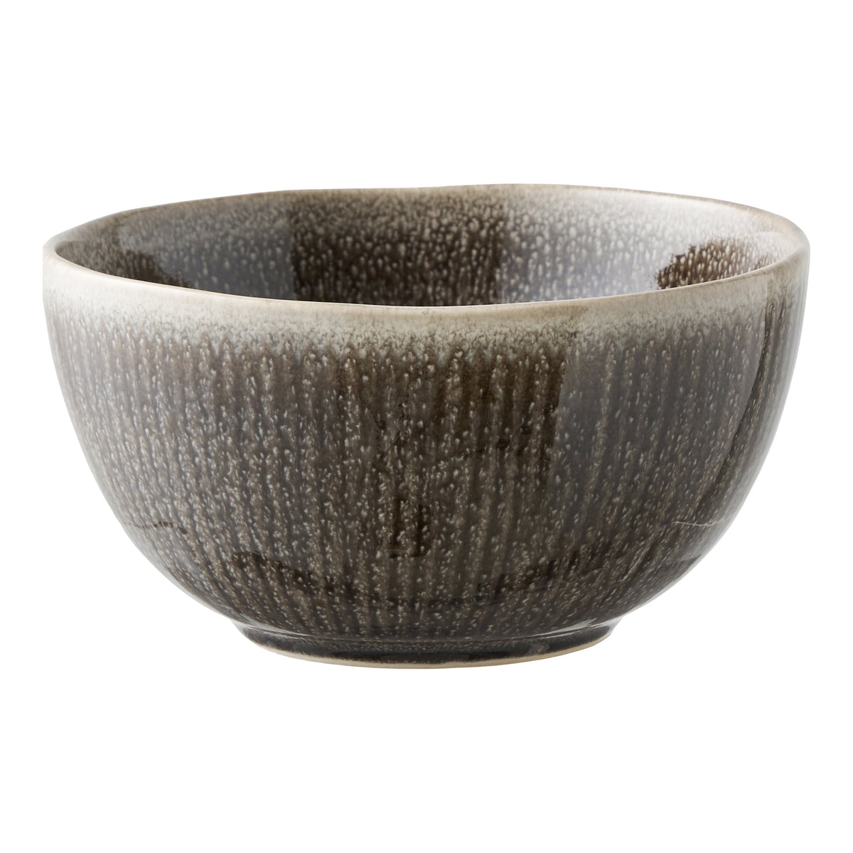 Nala Schale 4er-Set – Keramik Grau, ø 14,5 × 7 cm von Luiva Living
