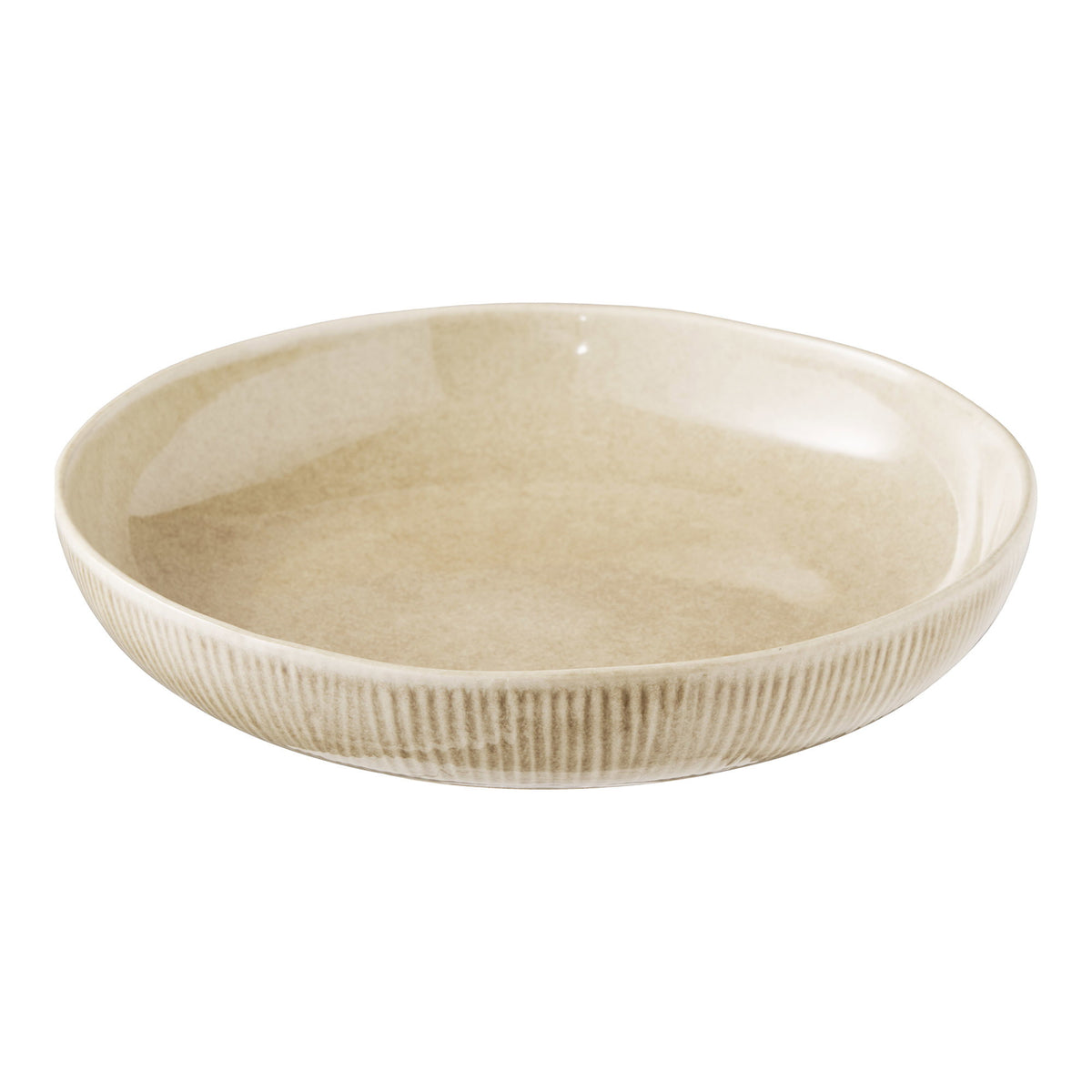 Nala Servierschale – Keramik Beige, ø 27 × 5,8 cm – Ansicht 2