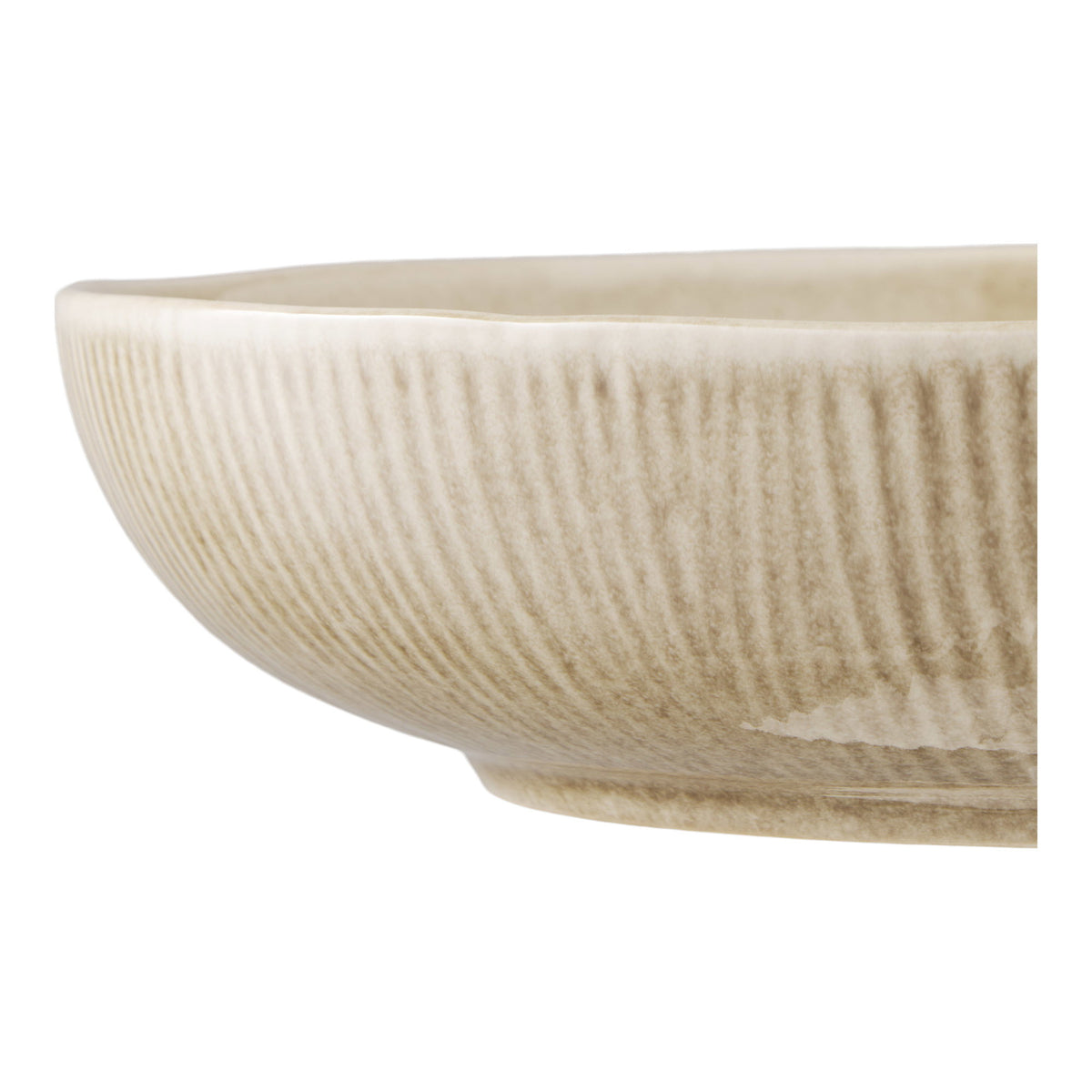 Nala Servierschale – Keramik Beige, ø 27 × 5,8 cm – Ansicht 3