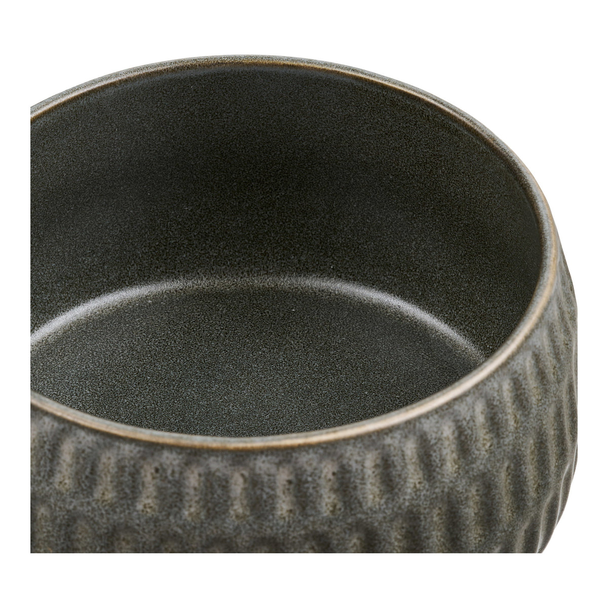 Jara Schale 2er-Set – Keramik Moosgrau, ø 14 × 7,5 cm – Ansicht 3