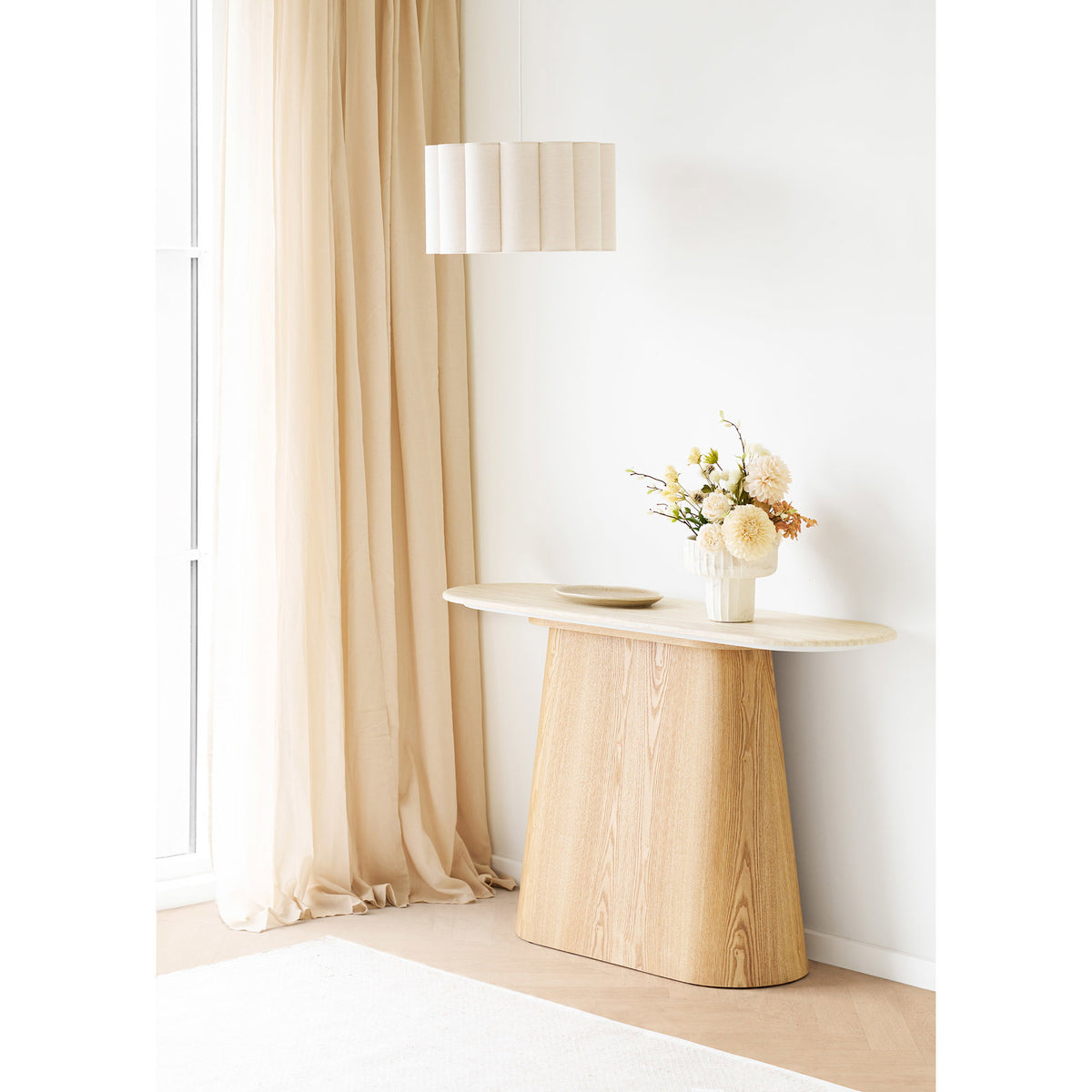 Nala Servierplatte – Keramik Beige, 30 × 21,5 × 2,8 cm – Ansicht 7