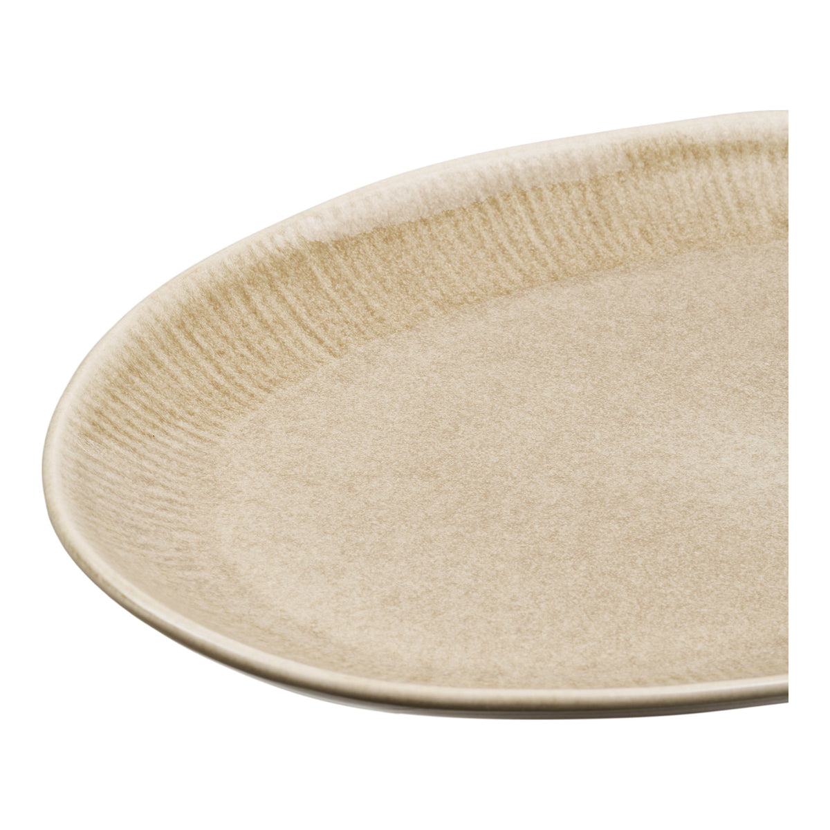 Nala Servierplatte – Keramik Beige, 30 × 21,5 × 2,8 cm – Ansicht 3