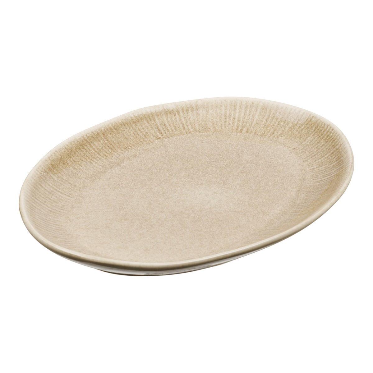 Nala Servierplatte – Keramik Beige, 30 × 21,5 × 2,8 cm von Luiva Living