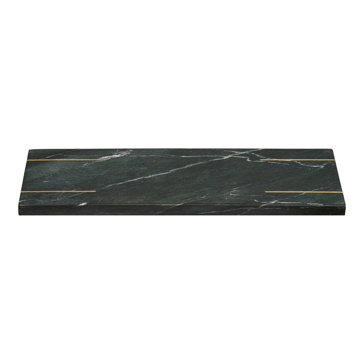 Evelin Tablett – Marmor Schwarz/Messing, 38 × 12,5 cm – Ansicht 2