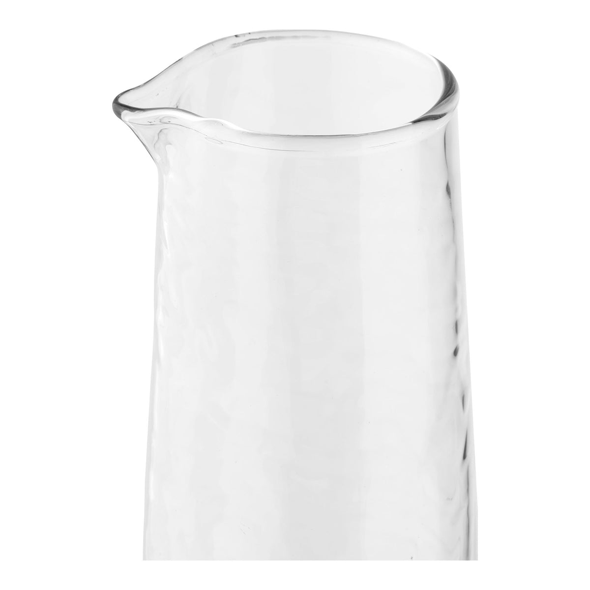 Calle Karaffe in Hammerschlag-Optik – Glas Klar, ø 10 × 30,5 cm – Ansicht 2