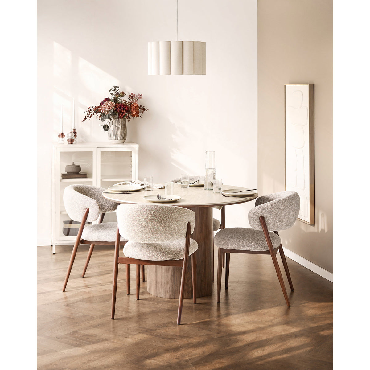 Calle Karaffe in Hammerschlag-Optik – Glas Klar, ø 10 × 30,5 cm – Ansicht 6