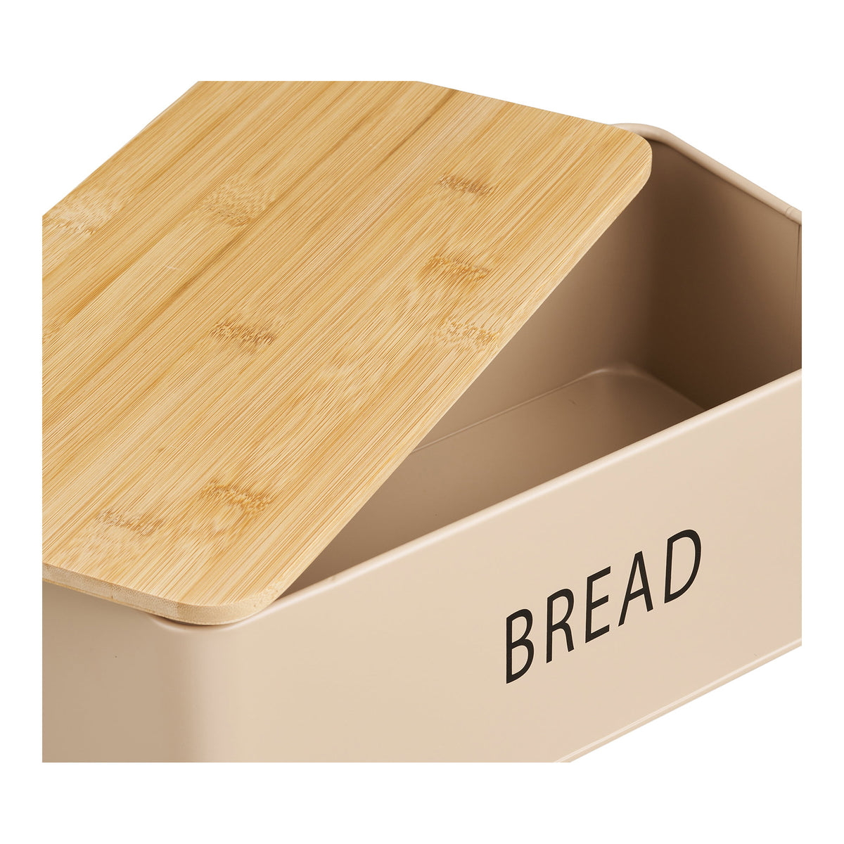 Tjorven Brotkasten 4er-Set mit 3 Dosen – Metall/Bambus Beige – Ansicht 4