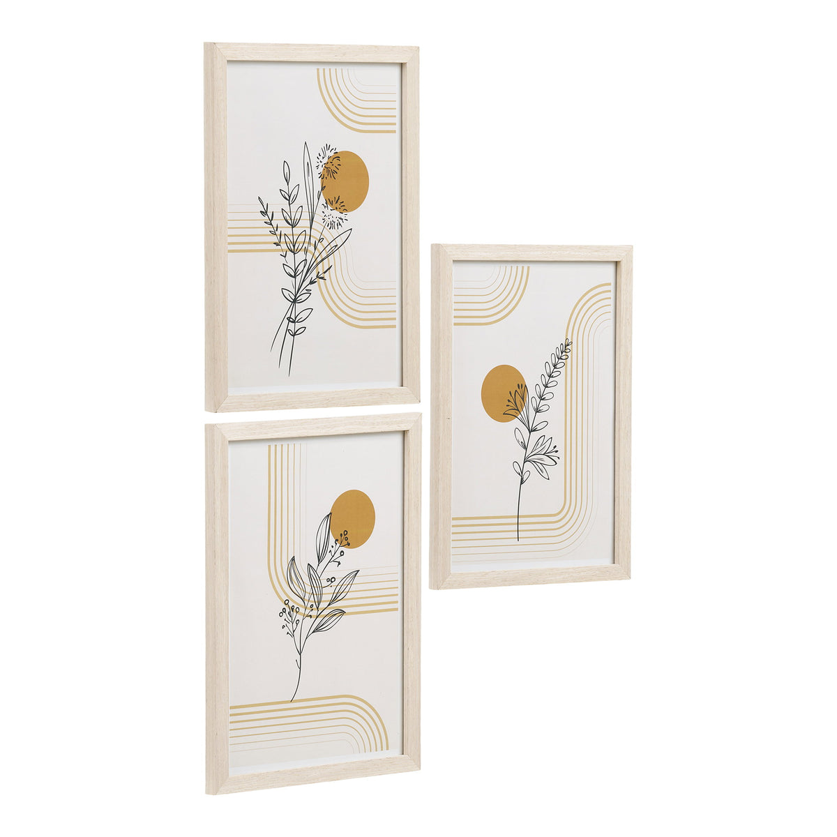 Olli Bilderrahmen 3er-Set – MDF/Glas Natur, 30 × 21 × 1,5 cm · Variante 2 – Ansicht 2