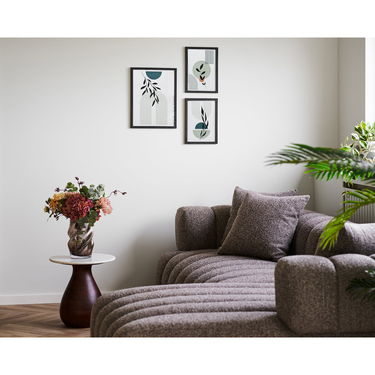Arja Bilderrahmen 3er-Set – MDF/Glas Schwarz – Ansicht 6