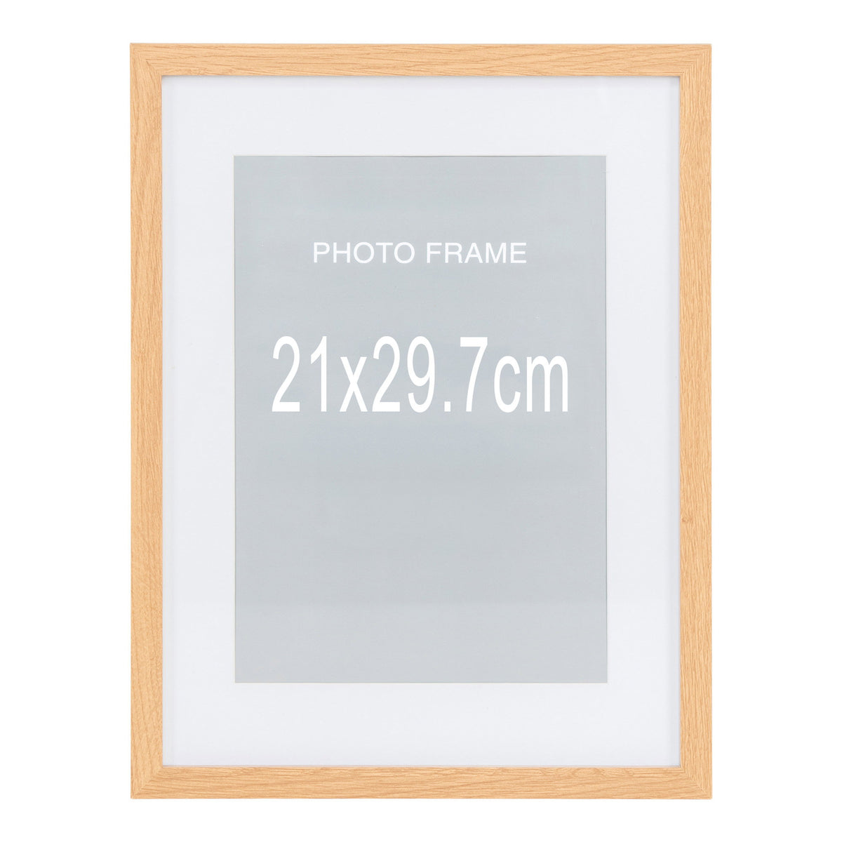 Alf Bilderrahmen 5er-Set – MDF/Glas Natur, 21 × 29,7 cm von Luiva Living