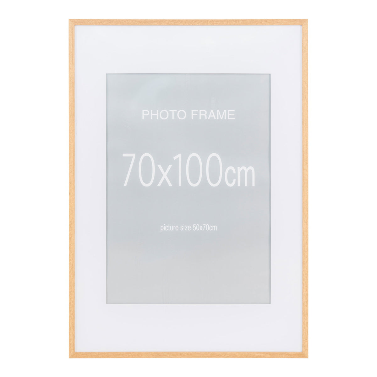 Alf Bilderrahmen 5er-Set – MDF/Glas Natur, 70 × 100 cm von Luiva Living