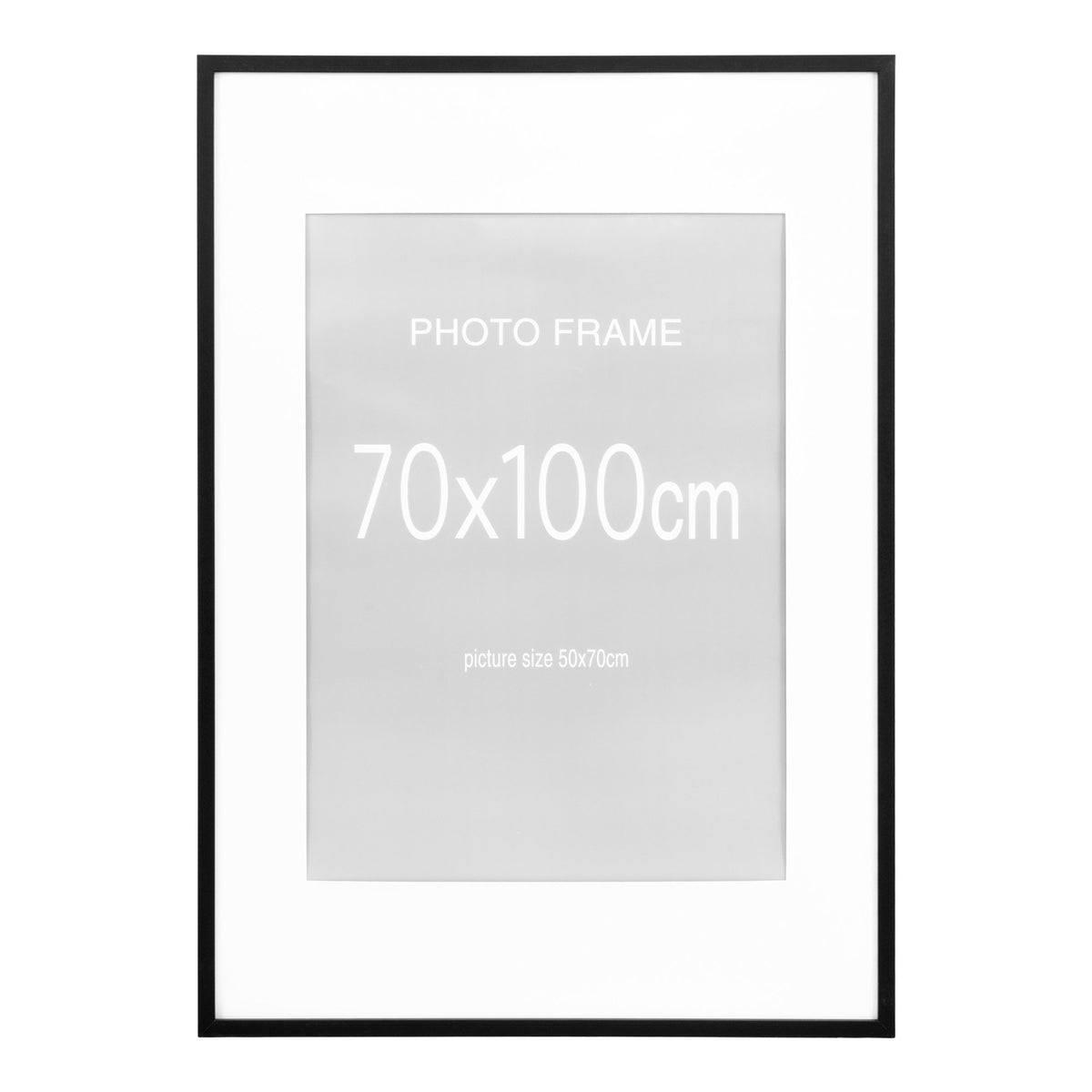 Alf Bilderrahmen 5er-Set – MDF/Glas Schwarz, 70 × 100 cm von Luiva Living