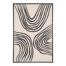 August Nr. 2 Leinwandbild – Schwarz/Beige, 60 × 90 cm von Luiva Living