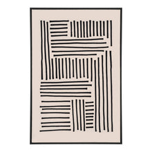 August Nr. 1 Leinwandbild – Schwarz/Beige, 100 × 140 cm von Luiva Living