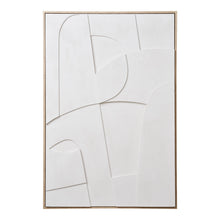 Cara Nr. 1 Relief-Wandbild – Weiß, 60 × 90 cm von Luiva Living