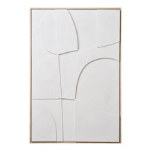 Cara Nr. 2 Relief-Wandbild – Weiß, 60 × 90 cm von Luiva Living