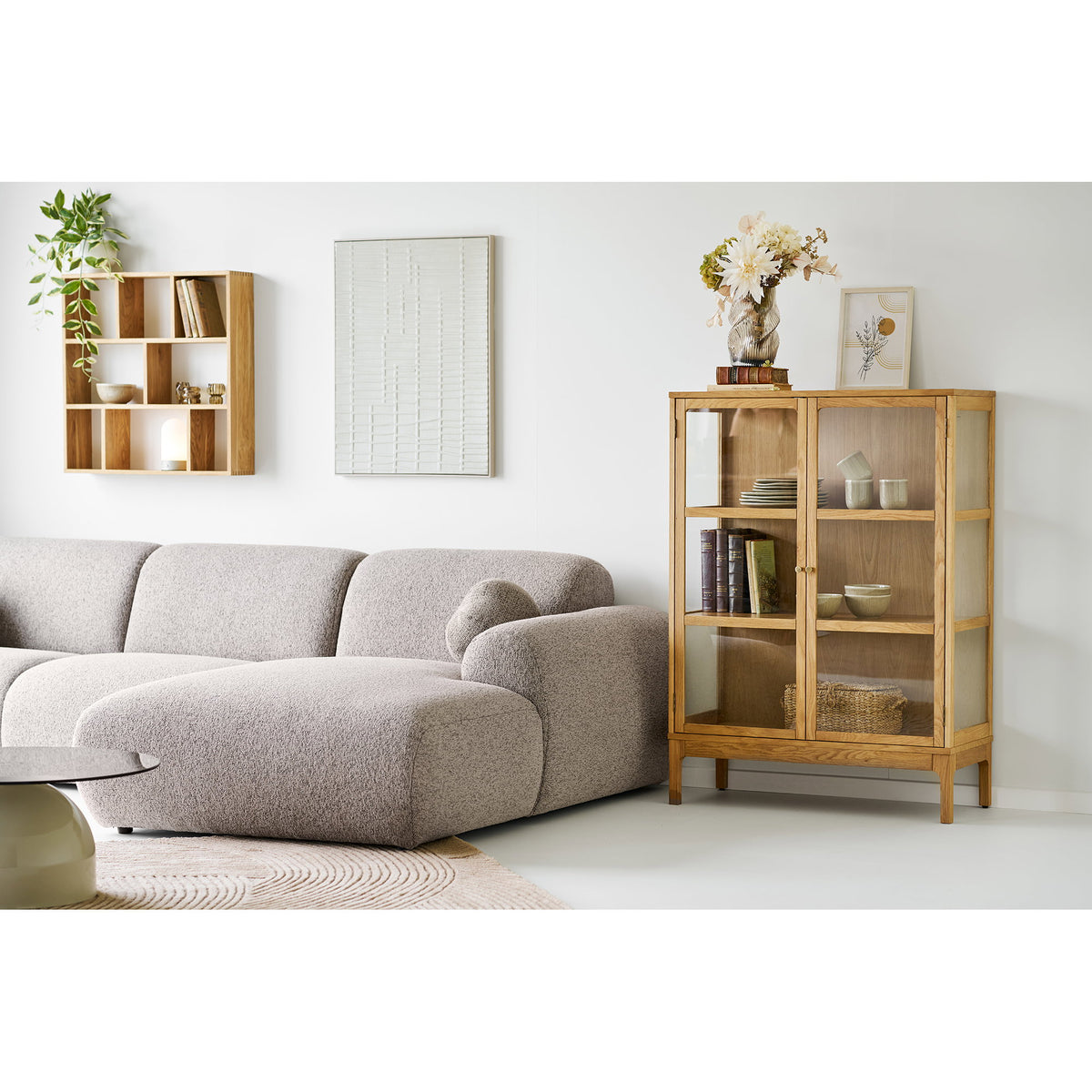 Bjorn Relief-Wandbild – Beige, 60 × 80 cm – Ansicht 5