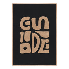 Imke Wandbild – Getuftet Beige/Schwarz, 50 × 70 cm von Luiva Living