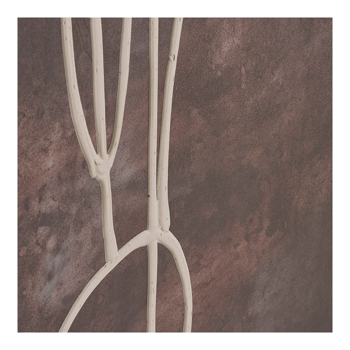 Rudi Nr. 1 Leinwandbild – Dunkelbraun, 80 × 120 cm – Ansicht 3