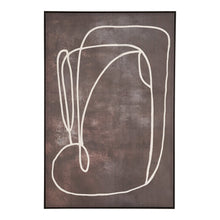 Rudi Nr. 1 Leinwandbild – Dunkelbraun, 80 × 120 cm von Luiva Living