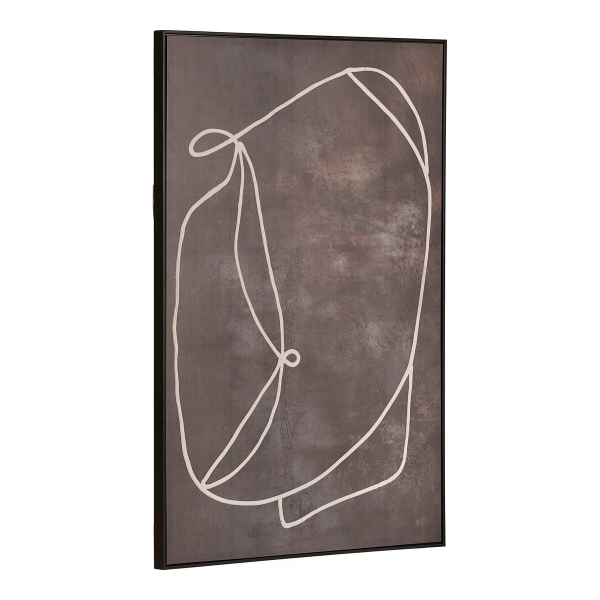 Rudi Nr. 2 Leinwandbild – Dunkelbraun, 80 × 120 cm – Ansicht 2