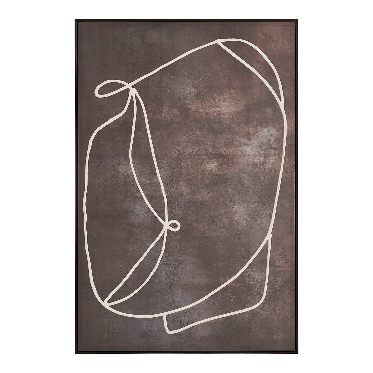 Rudi Nr. 2 Leinwandbild – Dunkelbraun, 80 × 120 cm von Luiva Living
