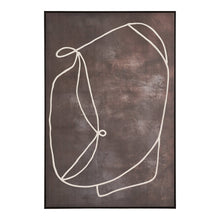 Rudi Nr. 2 Leinwandbild – Dunkelbraun, 80 × 120 cm von Luiva Living