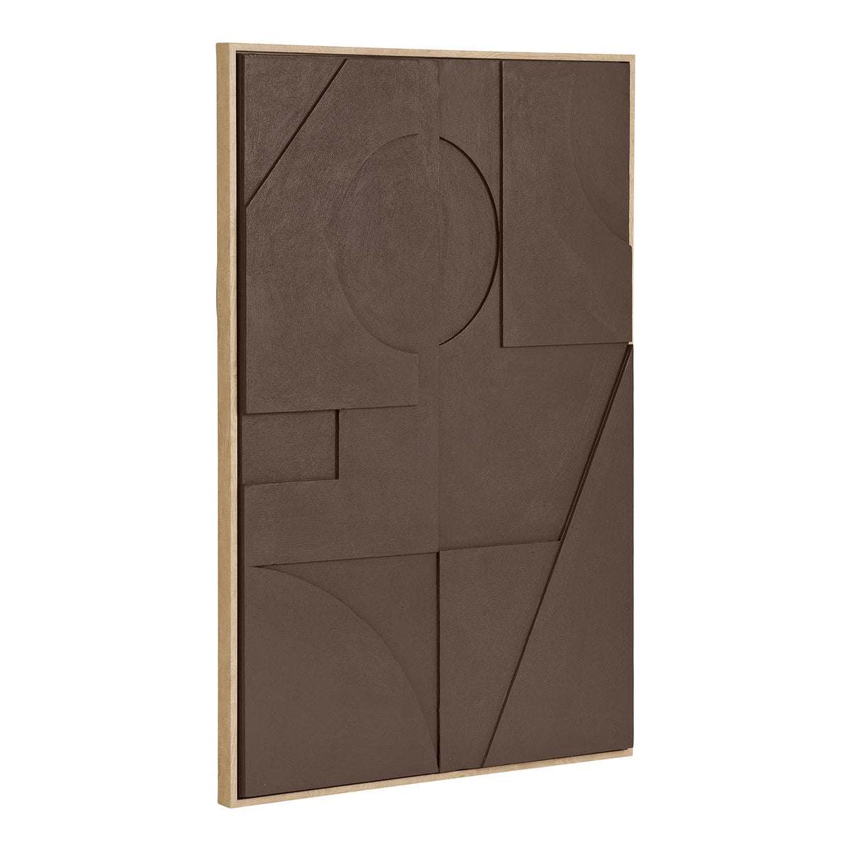 Theo Nr. 1 Relief-Wandbild – Braun, 60 × 90 cm – Ansicht 2
