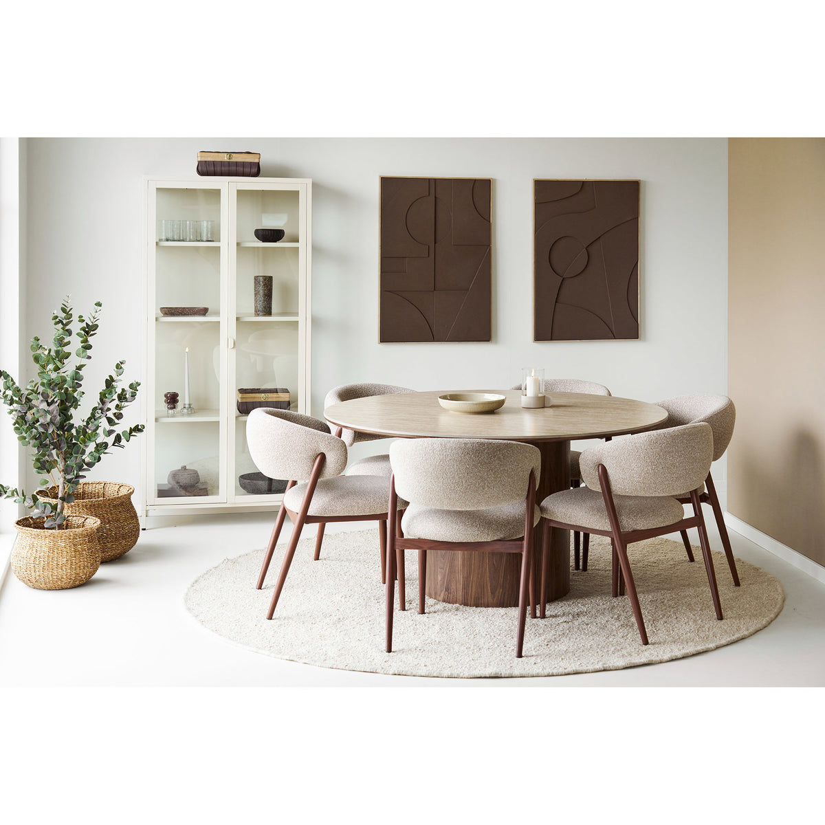 Theo Nr. 1 Relief-Wandbild – Braun, 60 × 90 cm – Ansicht 5
