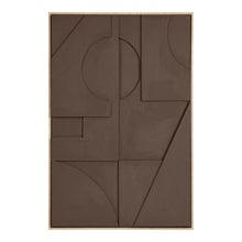 Theo Nr. 1 Relief-Wandbild – Braun, 60 × 90 cm von Luiva Living