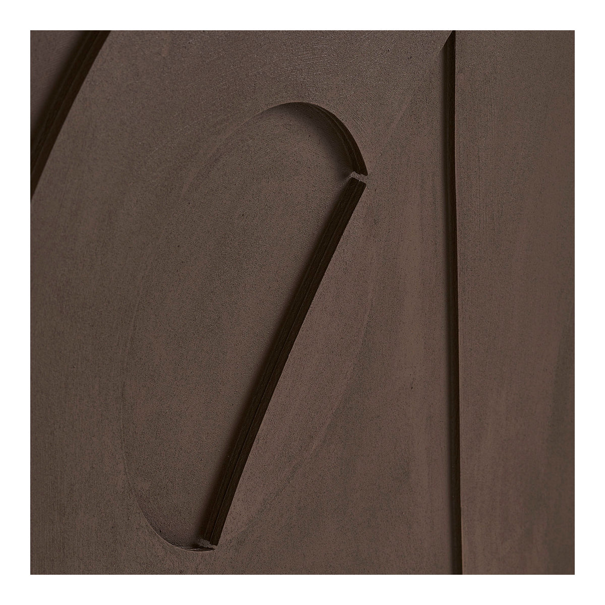 Theo Nr. 2 Relief-Wandbild – Braun, 60 × 90 cm – Ansicht 3