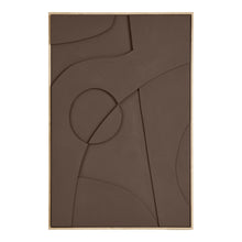 Theo Nr. 2 Relief-Wandbild – Braun, 60 × 90 cm von Luiva Living