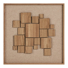 Sanna Relief-Wandbild – Braun, 60 × 60 cm von Luiva Living