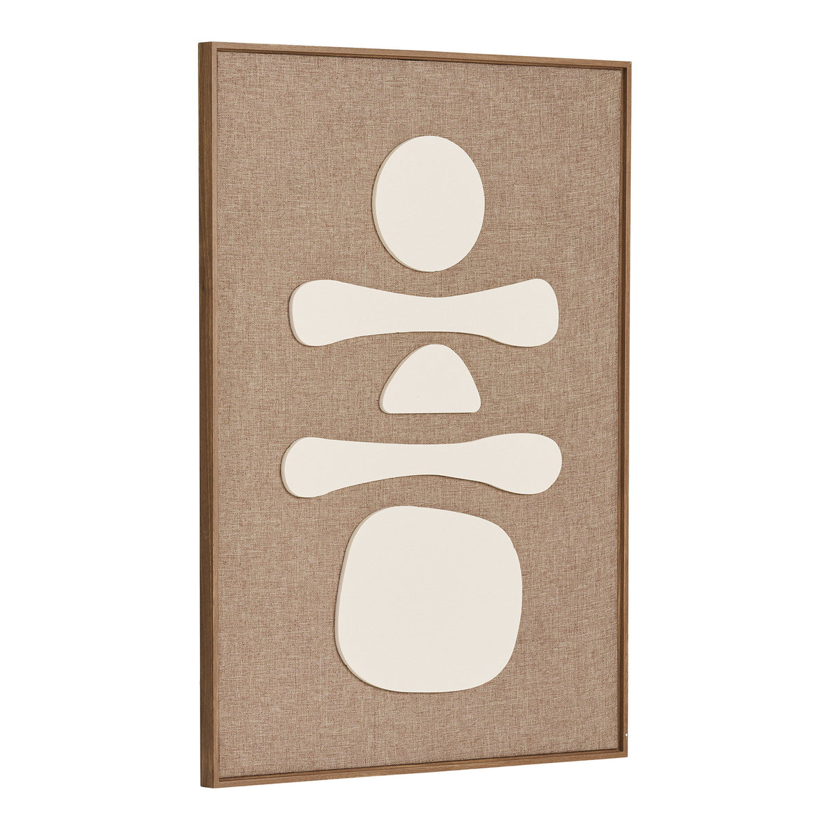 Odin Nr. 1 Relief-Wandbild – Braun/Beige, 50 × 70 cm – Ansicht 2