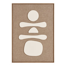 Odin Nr. 1 Relief-Wandbild – Braun/Beige, 50 × 70 cm von Luiva Living