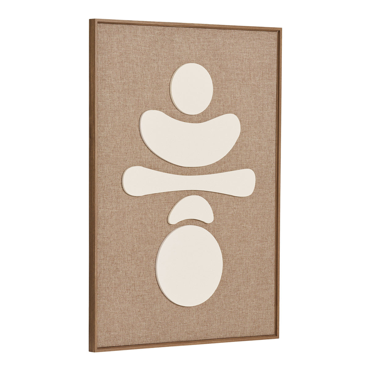 Odin Nr. 2 Relief-Wandbild – Braun/Beige, 50 × 70 cm – Ansicht 2