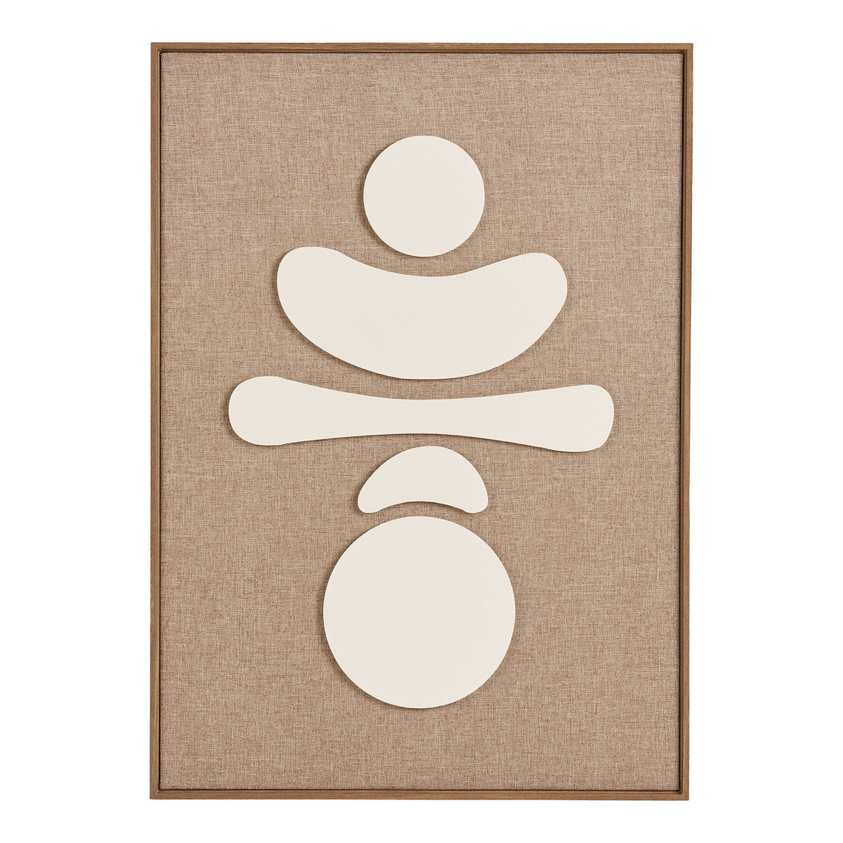 Odin Nr. 2 Relief-Wandbild – Braun/Beige, 50 × 70 cm von Luiva Living