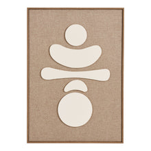 Odin Nr. 2 Relief-Wandbild – Braun/Beige, 50 × 70 cm von Luiva Living