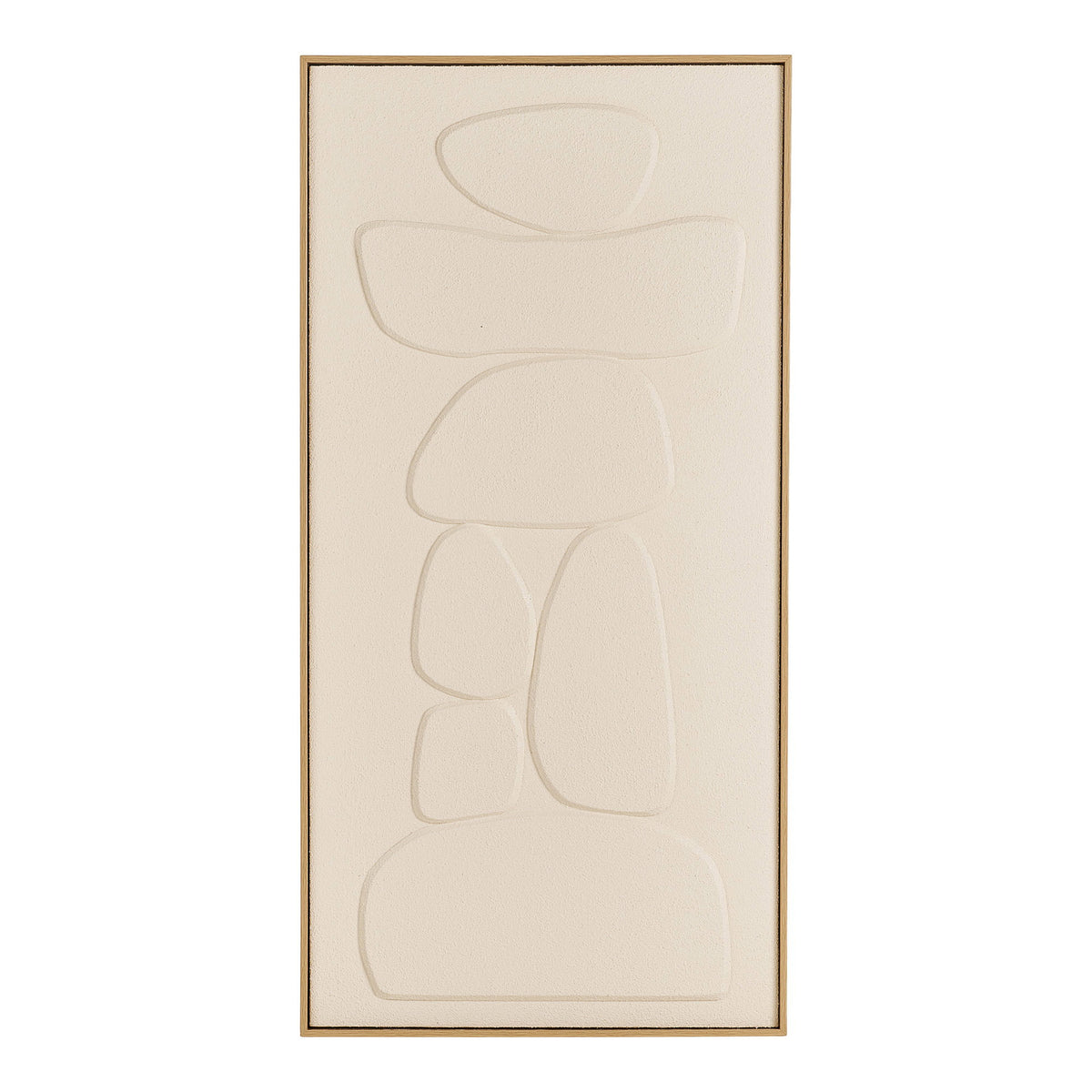 Lukas Nr. 2 Relief-Wandbild – Beige, 60 × 120 cm von Luiva Living