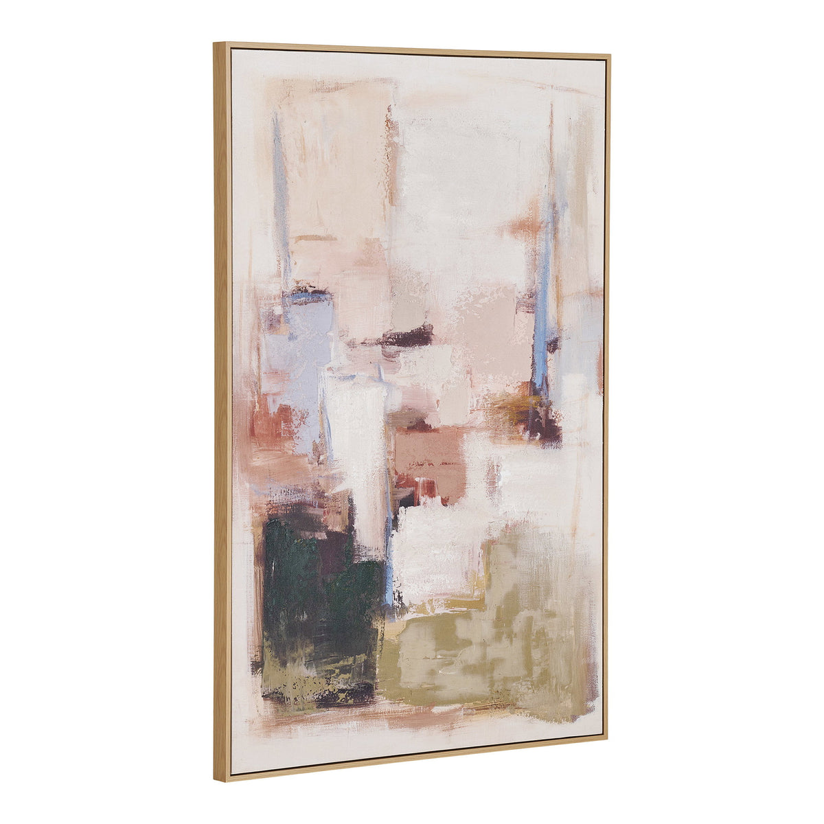 Marco Leinwandbild mit handgemalten Details – Sandbeige, 100 × 150 cm – Ansicht 2