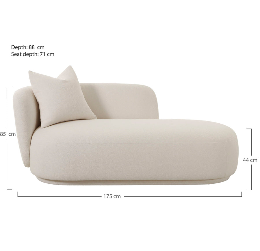 Maßskizze Rasmus Daybed inkl. Kissen