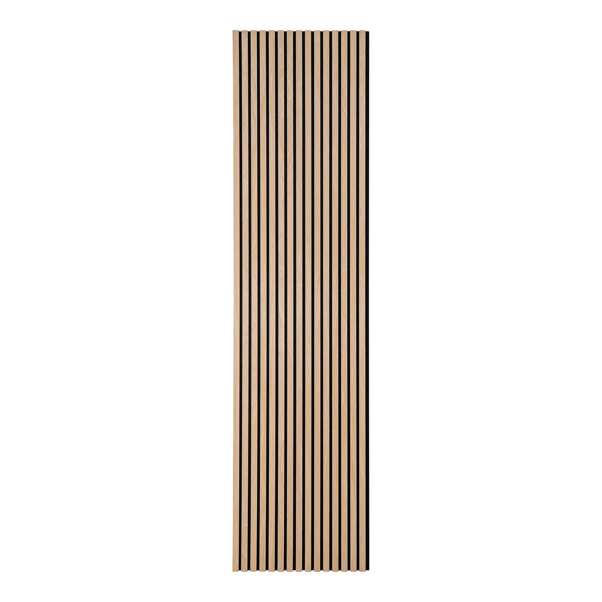 Akustikpaneel 2er-Set – Holzfurnier Eichenoptik Natur, 240 × 60 × 2,2 cm von Luiva Living
