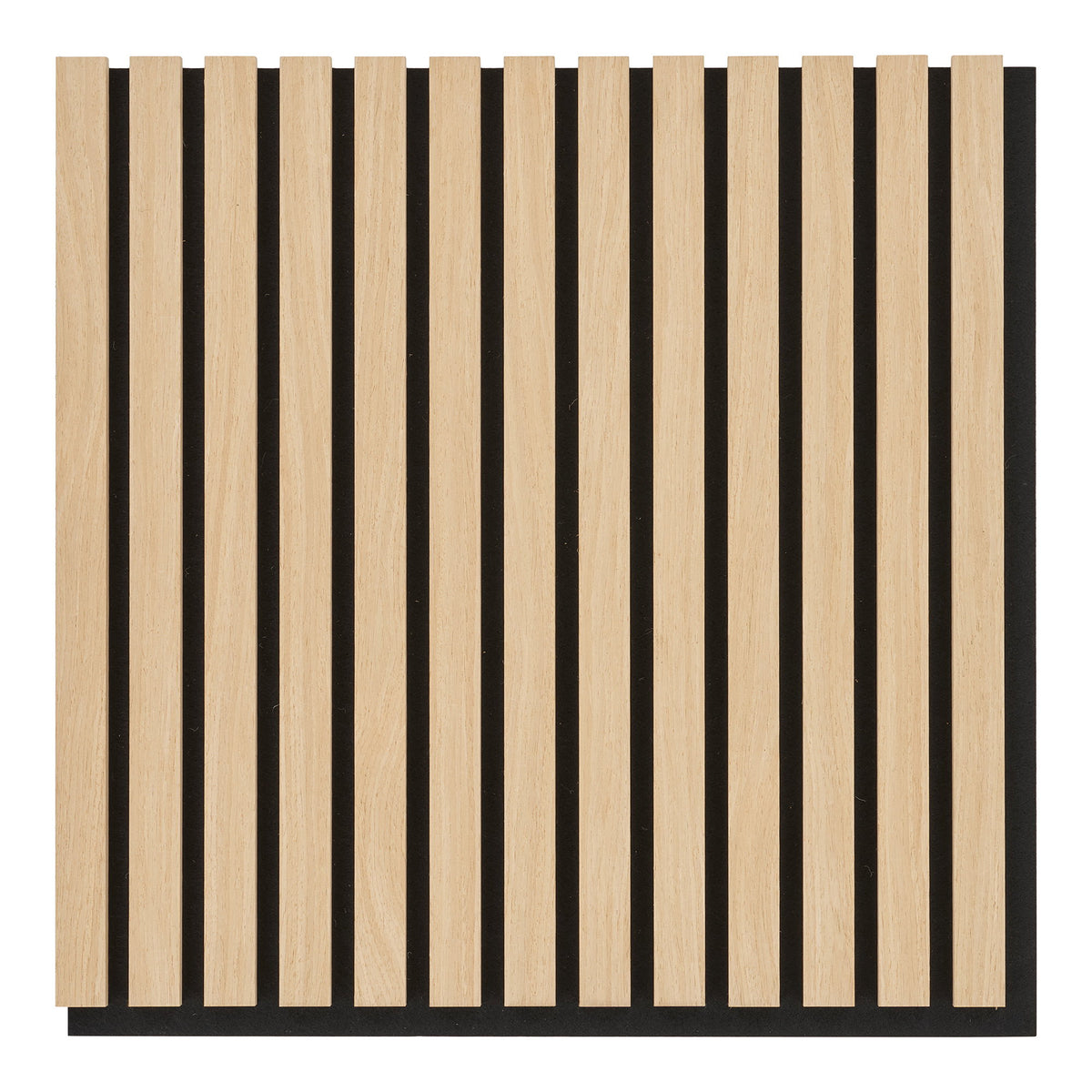 Akustikpaneel 2er-Set – Holzfurnier Eichenoptik Natur, 52 × 52 × 2,2 cm von Luiva Living